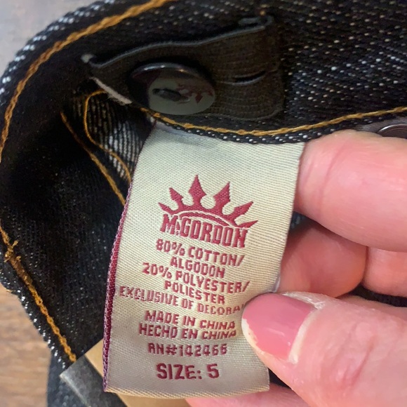 New BOY’S M. Gordon Black DENIM JEANS STRAIGHT LEG - Picture 9 of 14